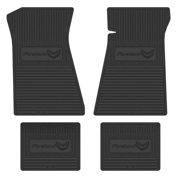Picture of 1975-1981 Pontiac Firebird Next Generation Custom Vintage Rubber Floor Mats Package