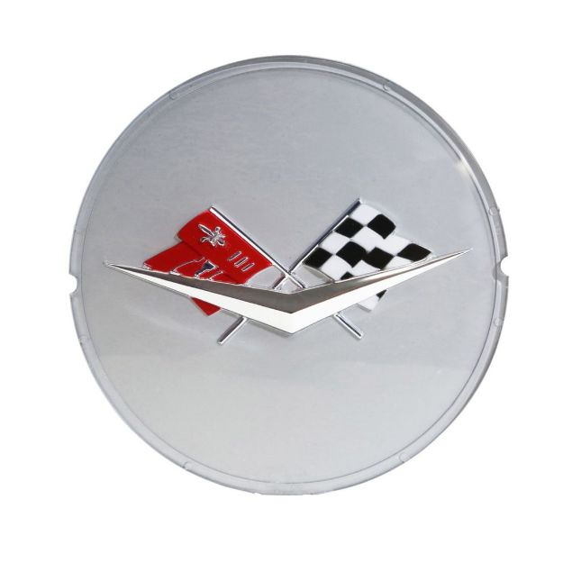 Picture of 1959-1960 Full-Size Chevrolet and El Camino Silver Spinner Emblem, Sold as Each