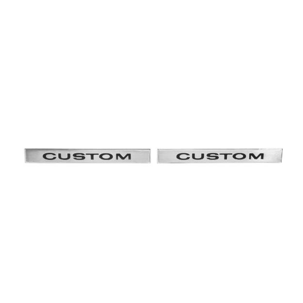 Picture of 1968 Impala Front Fender Emblem, “Custom”, Sold as a Pair