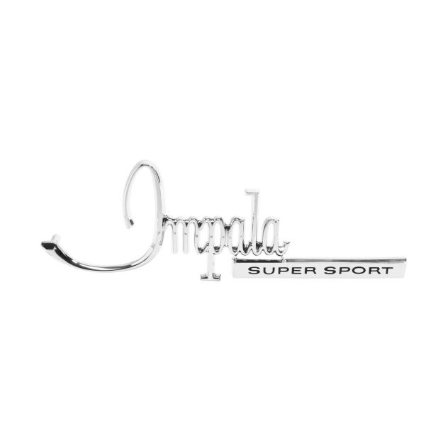 Picture of 1968 Impala Rear Emblem, “Impala Super Sport”, Sold as Each