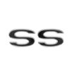 Picture of 1969 Full-Size Chevrolet Front Fender Emblem, “SS”, Black, Sold as a Pair