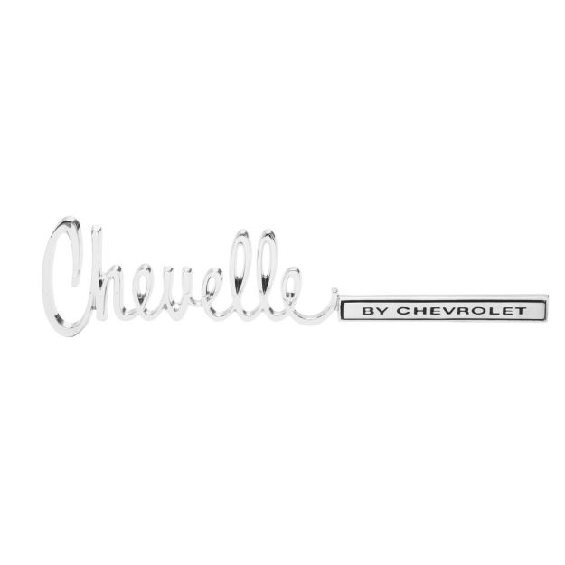 Picture of 1971-1972 Chevelle Trunk Lid Emblem, “Chevelle By Chevrolet”, Sold as Each