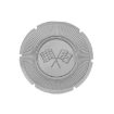 Picture of 1966 Corvette Gas Lid Emblem, Black Upper Left Corner of Flag, Sold as Each