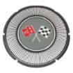 Picture of 1966 Gas Lid Emblem, White Upper Left Corner, Sold as Each