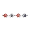 Picture of 1958-1960 Corvette Front Fender X-Flag Emblem, Sold as a Pair