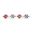 Picture of 1958-1960 Corvette Front Fender X-Flag Emblem, Sold as a Pair