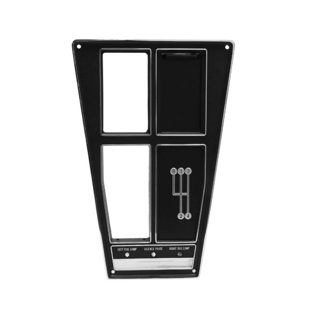 Picture of 1969 Corvette Console Plate Assembly, 4-Speed, with Air, Sold as Each