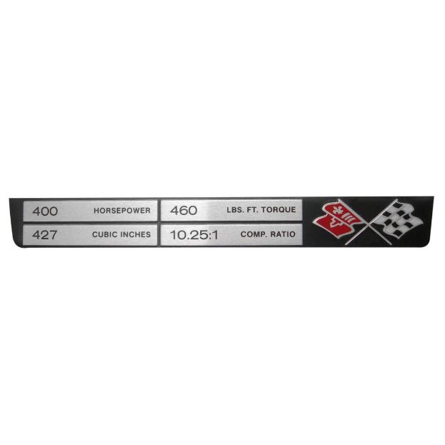 Picture of Corvette Engine Data Plate, 427/400/460/10.25:1, Sold as Each
