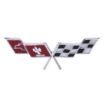 Picture of 1977 Corvette Gas Lid X-Flag Emblem, Sold as Each