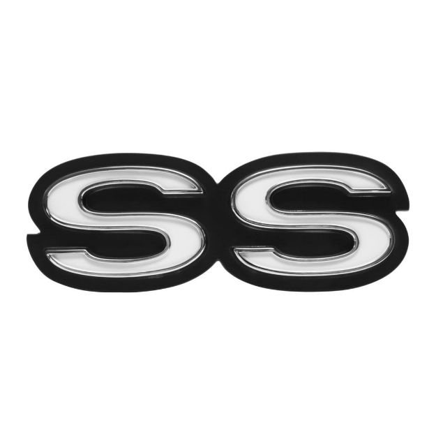 Picture of 1969 Camaro Rear Panel Emblem, “SS”, Sold as Each