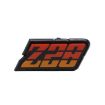 Picture of 1980-1981 Camaro Fuel Door Emblem, “Z-28”, Orange, Sold as Each