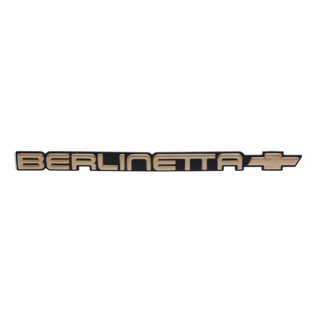 Picture of 1985-1986 Camaro Rear Panel Emblem, “Berlinetta”, Sold as Each