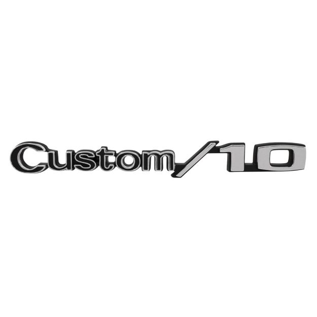 Picture of 1969-1972 Chevrolet GMC Truck Front Fender Emblem, “Custom/10”, Sold as a Pair