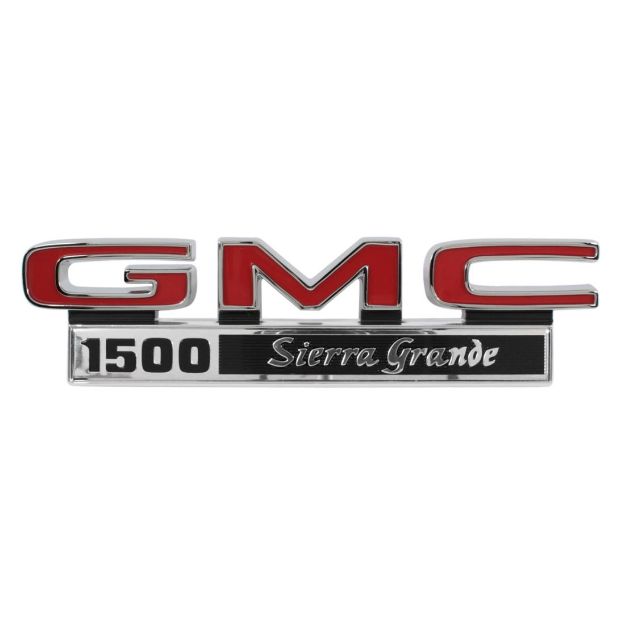 Picture of 1971-1972 GMC Truck Front Fender Emblem, “GMC 1500 Sierra Grande” Pair