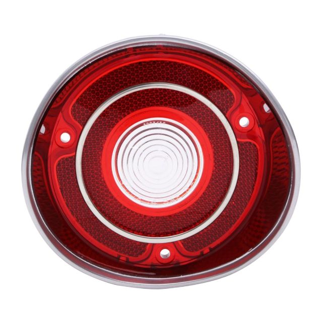 Picture of 1971 Malibu & "SS" Driver Side Back Up Light Lens with Trim, Sold as Each