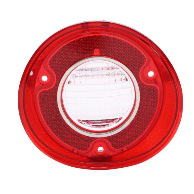 Picture of 1972 Malibu & "SS" Driver Side Back Up Light Lens with Trim, Sold as Each