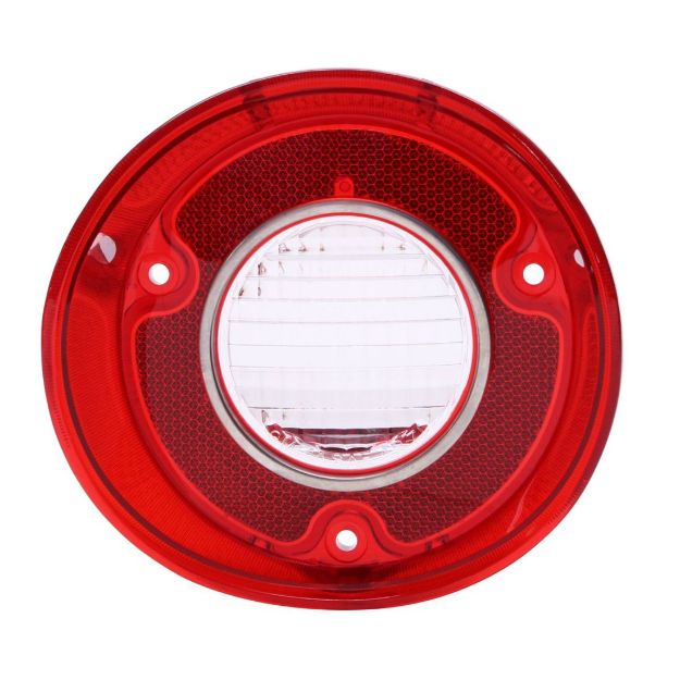 Picture of 1972 Malibu & "SS" Passenger Side Back Up Light Lens with Trim, Sold as Each