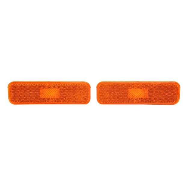 Picture of 1974-1977 Camaro Driver/Passenger Dark Amber Front Marker Light Assembly Pair