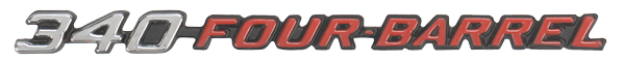 Picture of 1970-1973 Dodge Challenger 340 FOUR BARREL Hood Emblem - OEM-Style Restoration