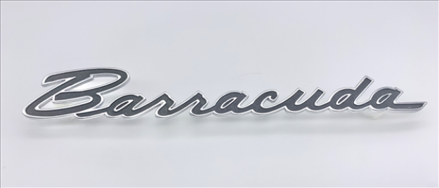 Picture of 1965-1966 Plymouth Barracuda Passenger Side Fender Emblem - 3-Pin Mount for Secure Fit