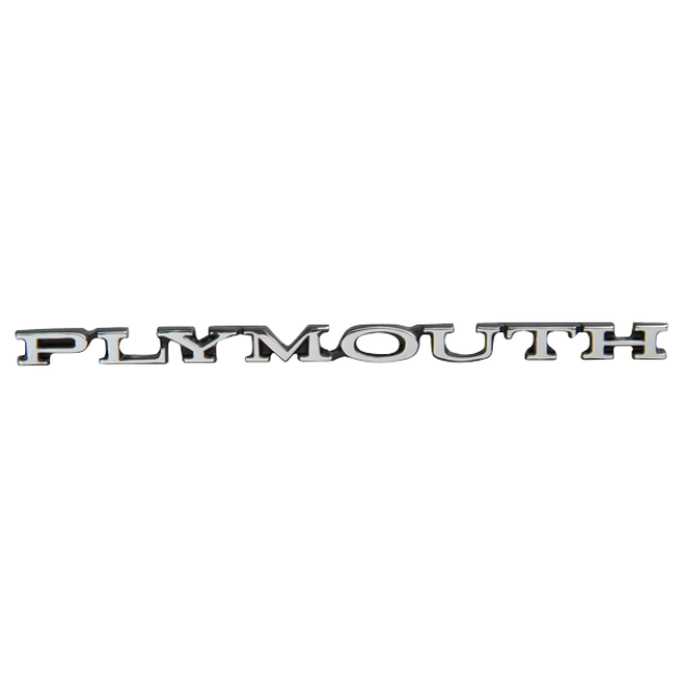 Picture of 1970 Plymouth Road Runner & GTX Hood Nameplate - 5-5/8" Long, High-Quality Restoration Badge