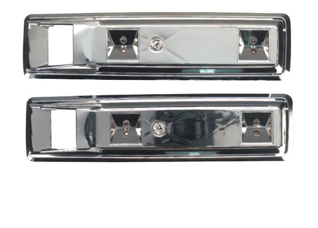 Picture of 1968-1970 B-Body 13" Chrome Front Armrest Bases - For Use with 9.5" Pads, Includes Mounting Hardware