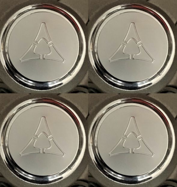 Picture of Mopar Fratzog Logo Center Cap Inserts - Set of 4 for Rallye Wheel Center Caps