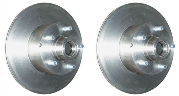 Picture of 1966-1969 Mopar B-Body 11" Front Disc Brake Rotors - Pair for Models with 4-Piston Brake Calipers (Right-Hand Thread Studs)