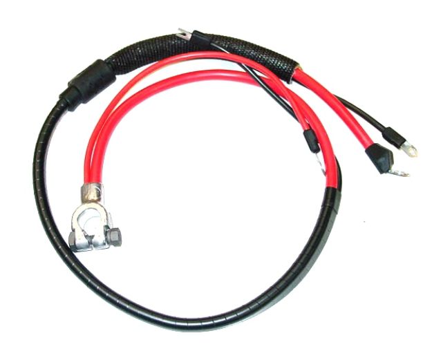 Picture of 1967-68 Mopar A-Body Small Block Positive Battery Cable Split Starter Lug with Heat Sheath