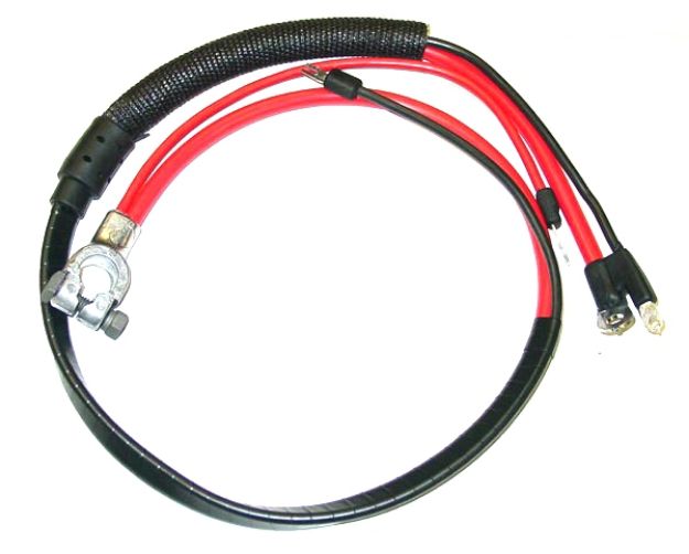 Picture of 1969-72 Mopar A-Body Small Block Positive Battery Cable Molded Starter Lug/Heat Sheath