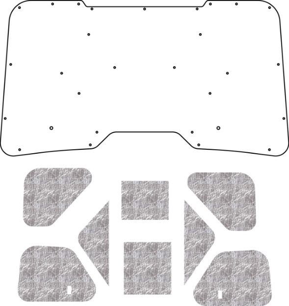 Picture of 2008-2010 Ford F-250 AcoustiHood Under-Hood Insulation & Sound Barrier Kit