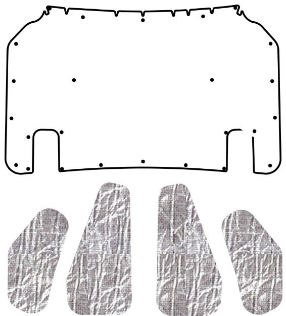 Picture of 2004-2011 Ford Ranger Truck QuietRide Solutions AcoustiHood Under Hood Cover Kit