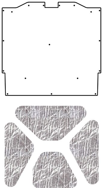 Picture of 1964-1965 Oldsmobile A-Body AcoustiHood Under-Hood Insulation Kit by QuietRide Solutions