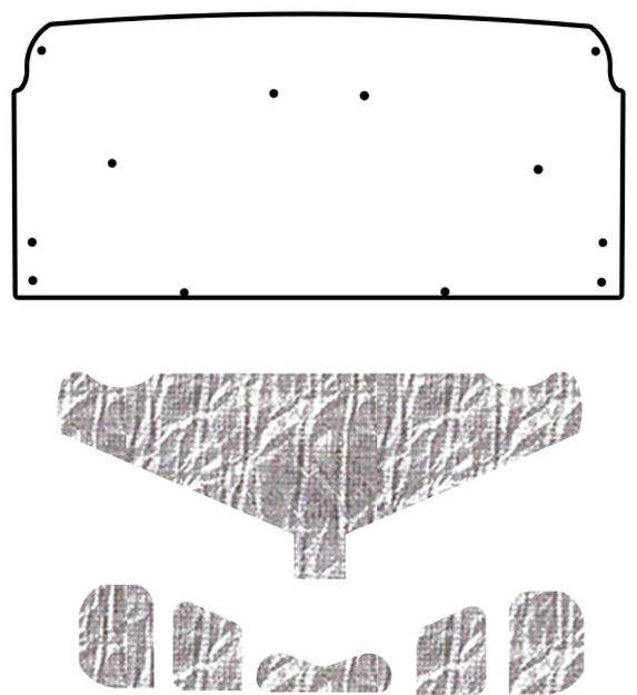 Picture of 1970-72 Monte Carlo A-Body AcoustiHood Under Trunk Cover with HeatShield Insulation Panels by QuietRide Solutions