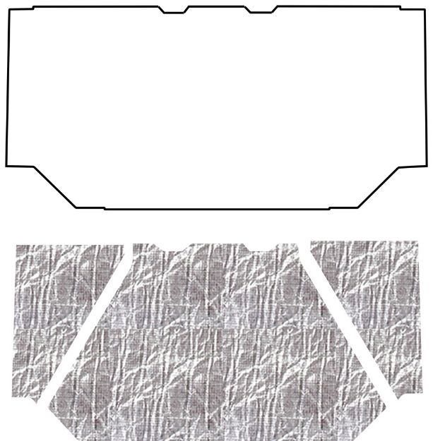 Picture of 1984-1991 Jeep Grand Wagoneer SJ AcoustiHood Cover Kit by QuietRide Solutions with HeatShield Insulation Panels