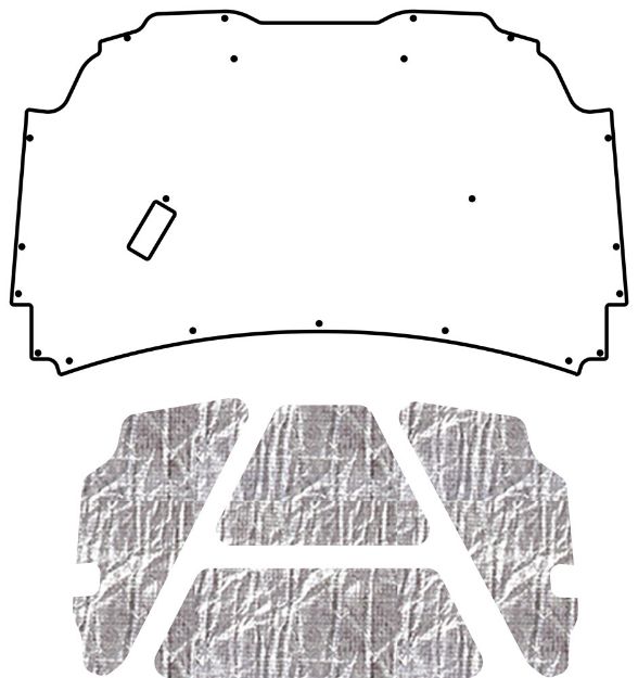 Picture of 1999-2004 Jeep Grand Cherokee WJ QuietRide AcoustiHood Under-Hood Insulation and Sound Barrier Kit