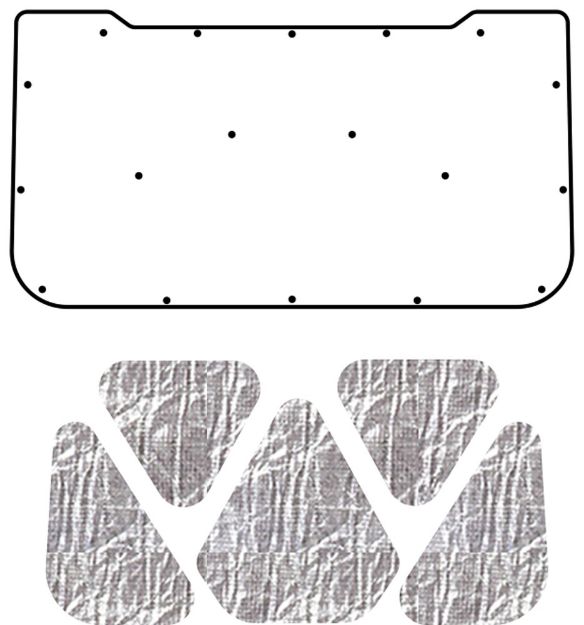 Picture of 1970-76 Dodge Dart AcoustiHood Cover Kit by QuietRide Solutions with HeatShield Insulation Panels