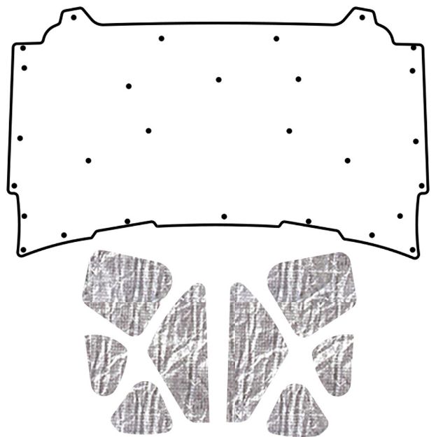 Picture of 2006-2010 Dodge Charger QuietRide AcoustiHood Under-Hood Insulation and Sound Barrier Kit