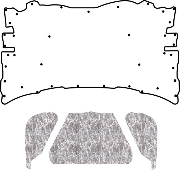 Picture of 2008-2014 Dodge Challenger MOPAR AcoustiHood Under-Hood Insulation & Sound Barrier Kit