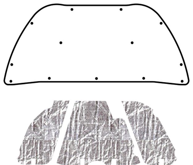 Picture of 2001-2010 Chrysler PT Cruiser AcoustiHood Under-Hood Insulation and Sound Barrier Kit by QuietRide Solutions