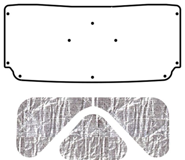 Picture of 1971-1973 Ford Mustang AcoustiTrunk Compartment Sound & Heat Barrier Kit