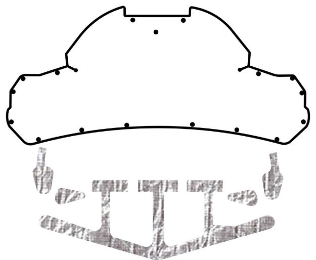 Picture of 1999-2004 SVT Cobra QuietRide AcoustiTrunk Sound & Heat Barrier Kit
