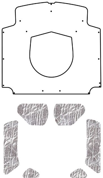 Picture of 1958-1960 Ford Thunderbird QuietRide Solutions AcoustiHood Under-Hood Insulation & Sound Barrier Kit
