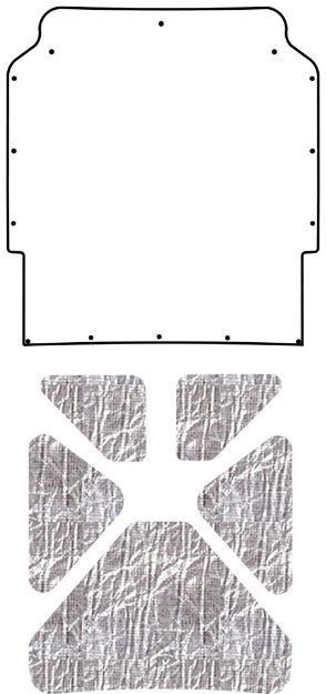 Picture of 1964-1965 Ford Thunderbird AcoustiHood Under Hood Insulation and Sound Barrier Kit