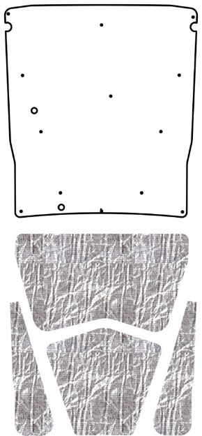 Picture of 1970-1971 Ford Torino Ranchero QuietRide Solutions AcoustiHood Under-Hood Insulation and Sound Barrier Kit