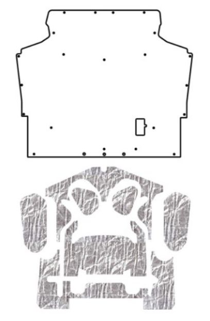 Picture of 1975-81 Camaro F-Body AcoustiHood Under Hood Cover Kit by QuietRide Solutions