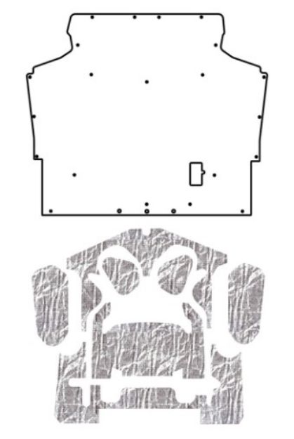Picture of 1975-81 Camaro F-Body AcoustiHood Cover Kit by QuietRide Solutions with Heatshield Panels and Installation Supplies