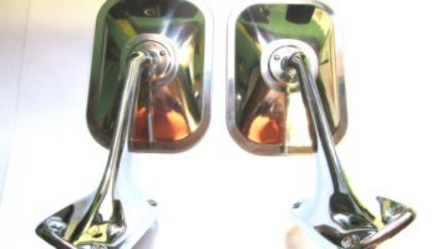 Picture of 1972-1980 Dodge Truck Vans Auto Sport Mirrors with Bases