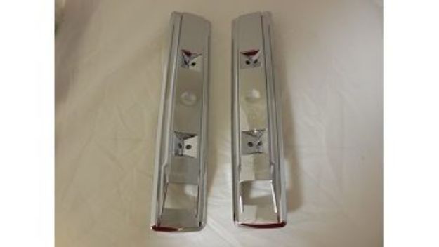 Picture of Mopar Armrest Bases for 13-Inch Pads Chrome Pair 1966-1970 Charger, 1967-1970 C-Body, 1967 Coronet 500 & GTX