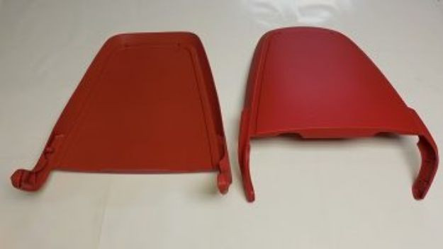 Picture of 1971-1974 B & E-Body Bucket Seat Backs Pair by Vans Auto - Red